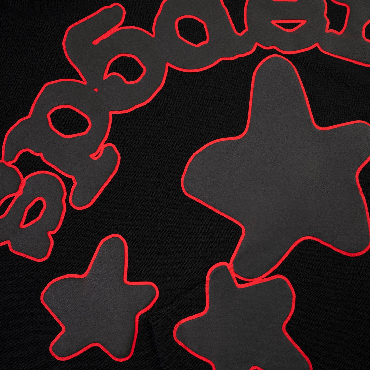SP5DER Beluga Outline Hoodie – Black - Detail View 1