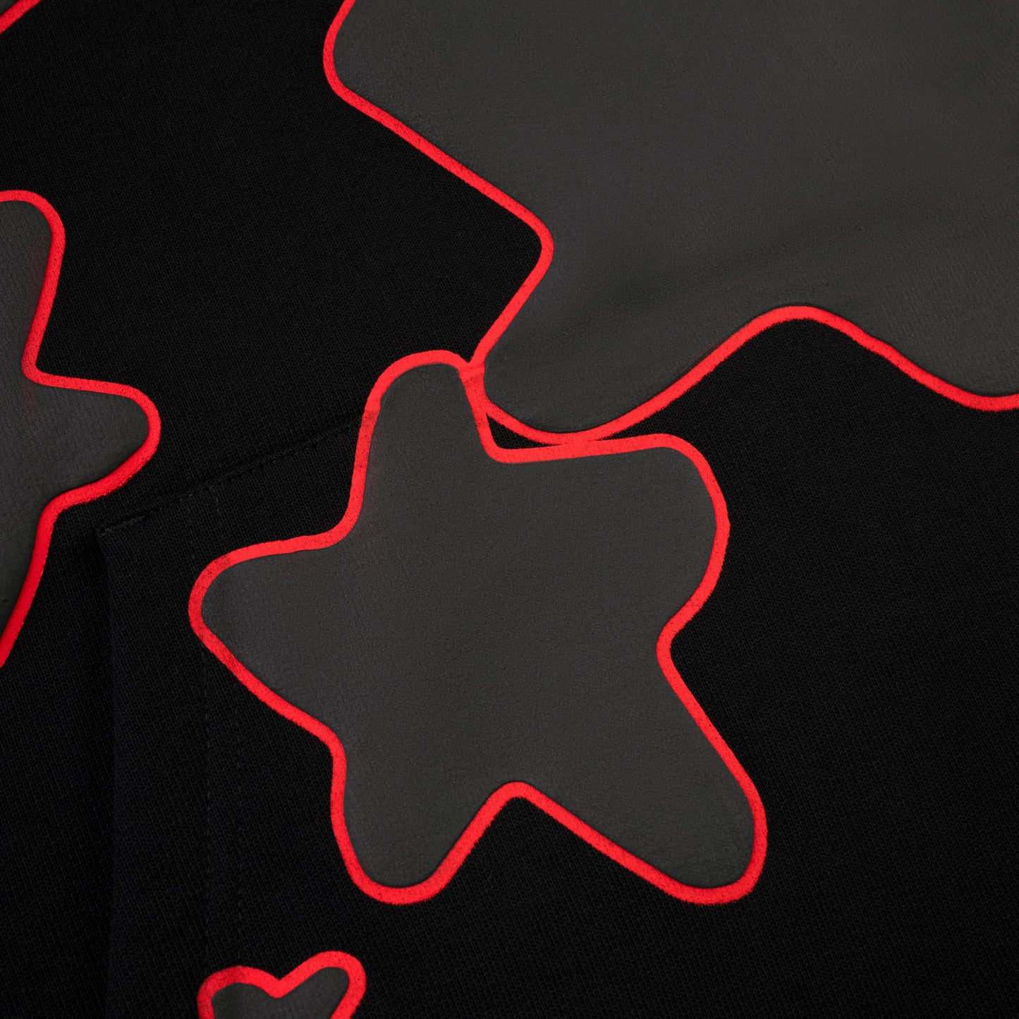 SP5DER Beluga Outline Hoodie – Black - Detail View 2