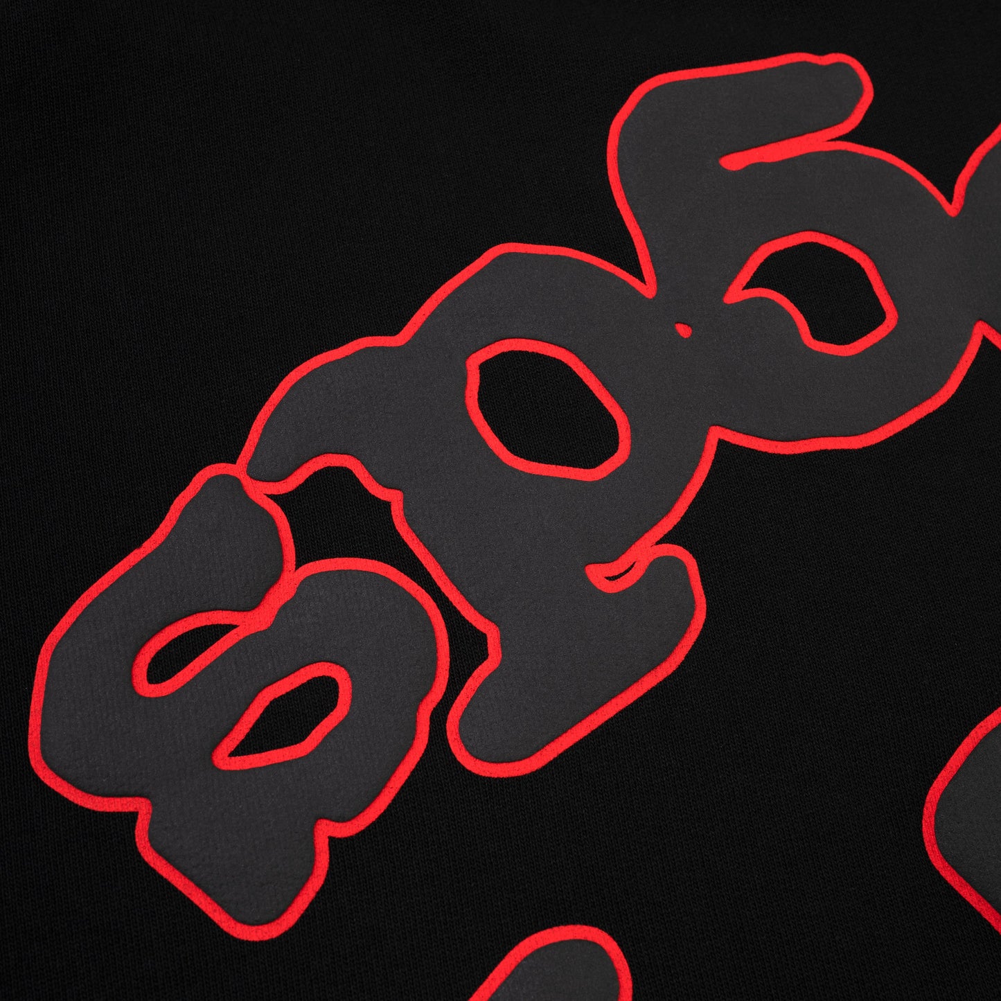 SP5DER Beluga Outline Hoodie – Black - Detail View 3