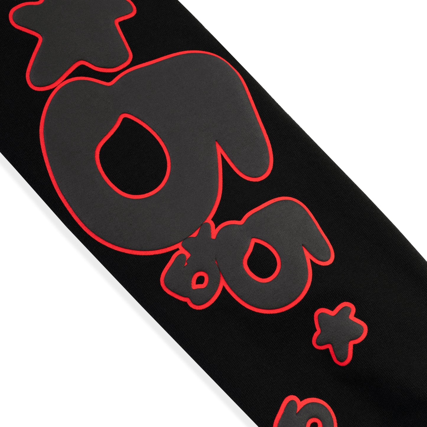 SP5DER Beluga Outline Hoodie – Black - Detail View 7