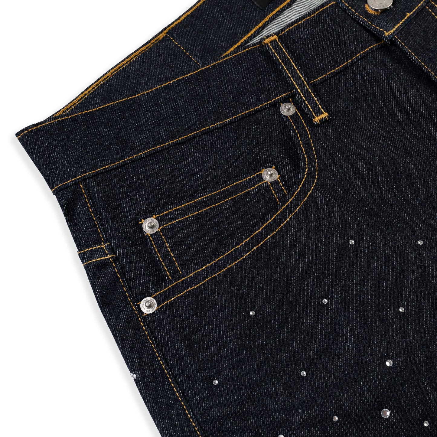 SP5DER Star Dust Denim Short in Indigo
