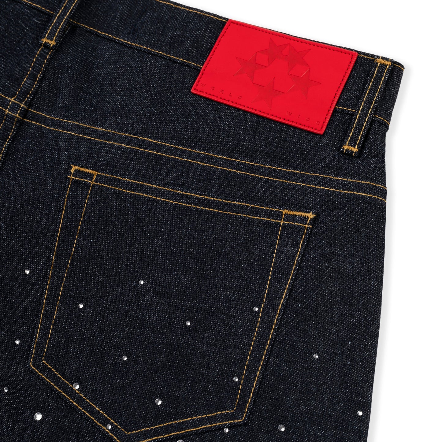 SP5DER Star Dust Denim Short in Indigo