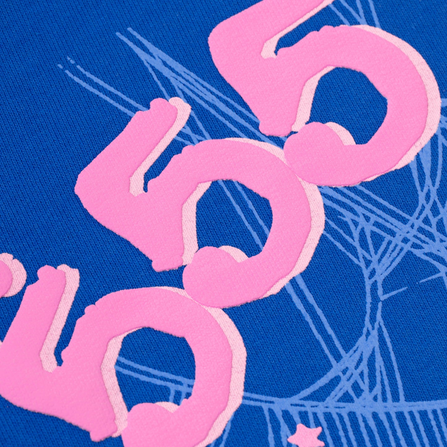 SP5DER Angel Number Hoodie – Blue - Detail View 10