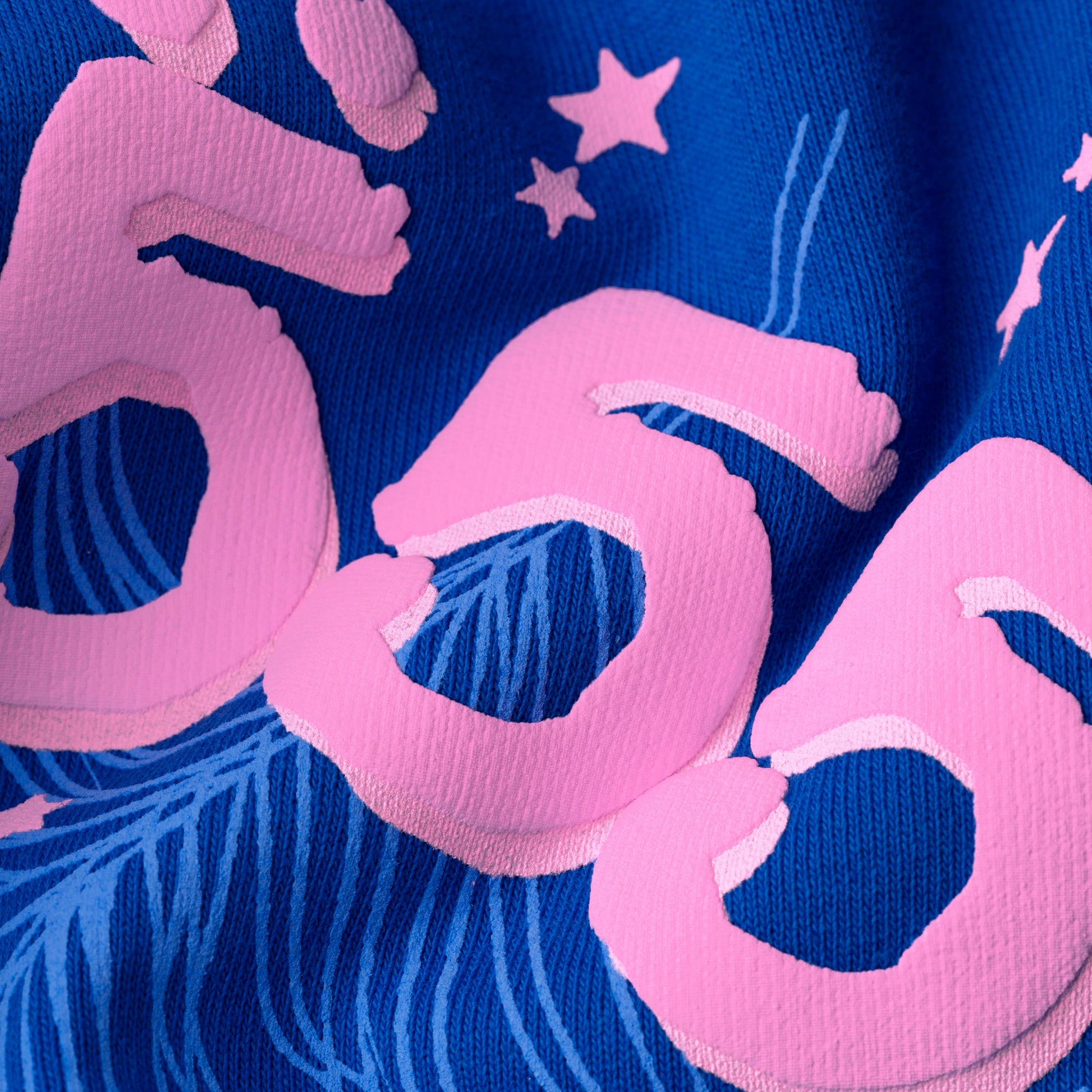 SP5DER Angel Number Hoodie – Blue - Detail View 7