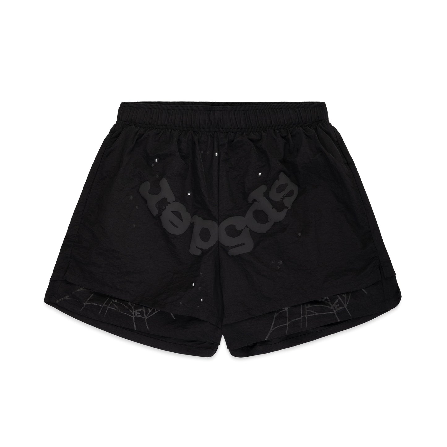 SP5DER OG Web Double Layer Short in Black