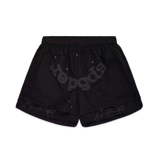 SP5DER OG Web Double Layer Short in Black