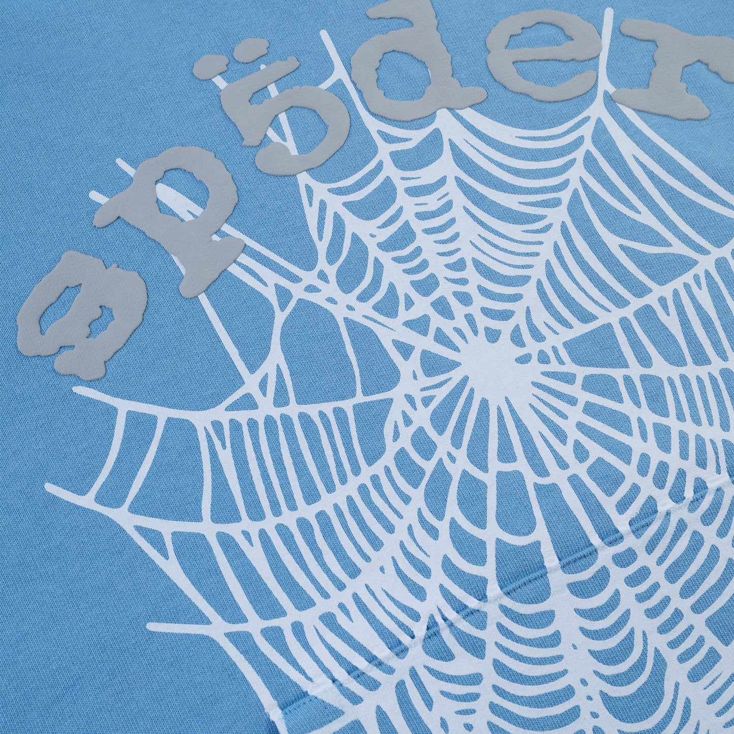 SP5DER OG Web V2 Hoodie - Dusty Blue - Detail View 1
