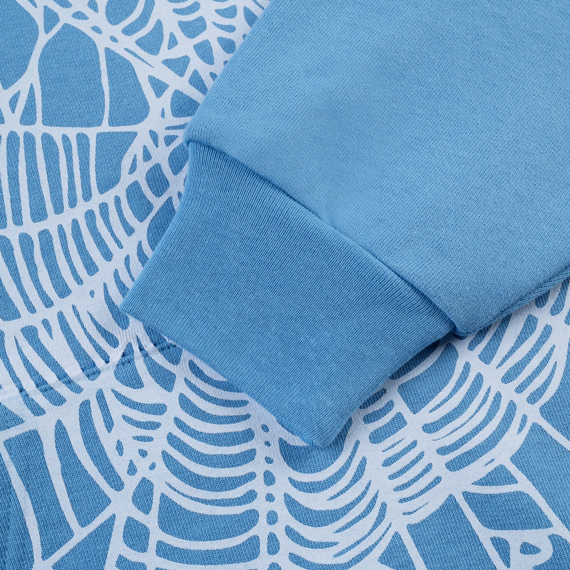 SP5DER OG Web V2 Hoodie - Dusty Blue - Detail View 2