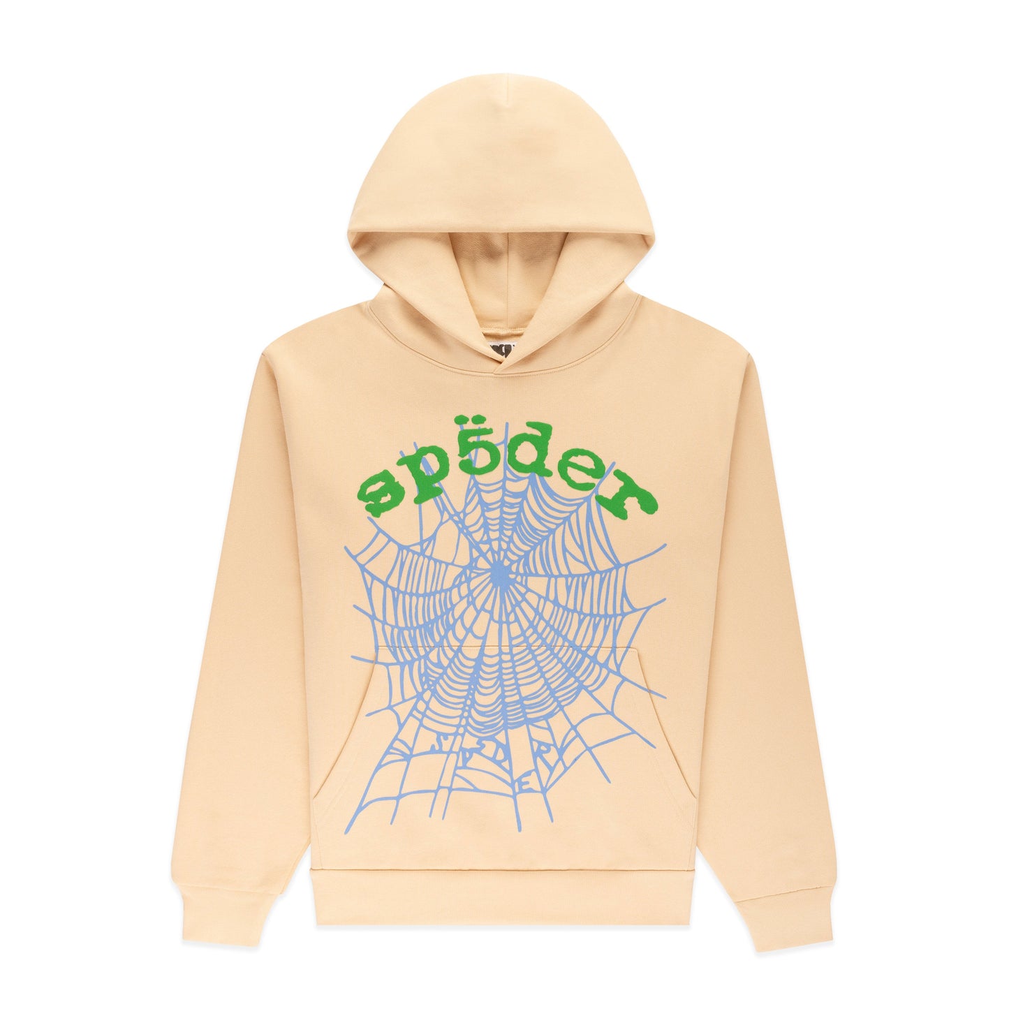 SP5DER OG Web V2 Hoodie - Cream - Front View