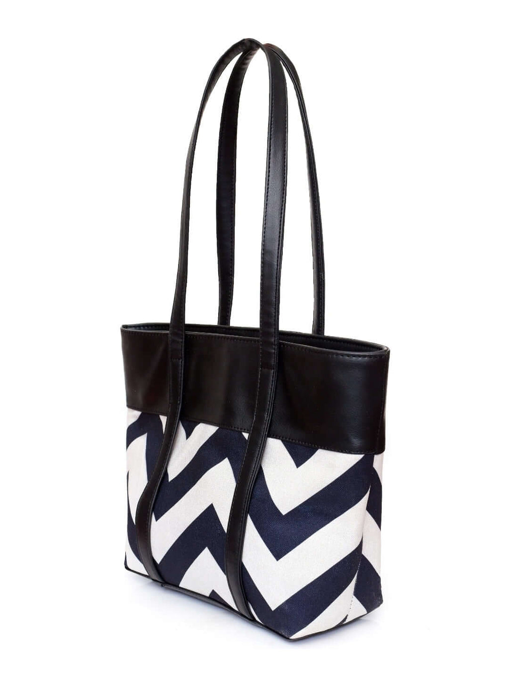 Bag It Canberra Tote and Shoulder Bag - Black Vegan Leather