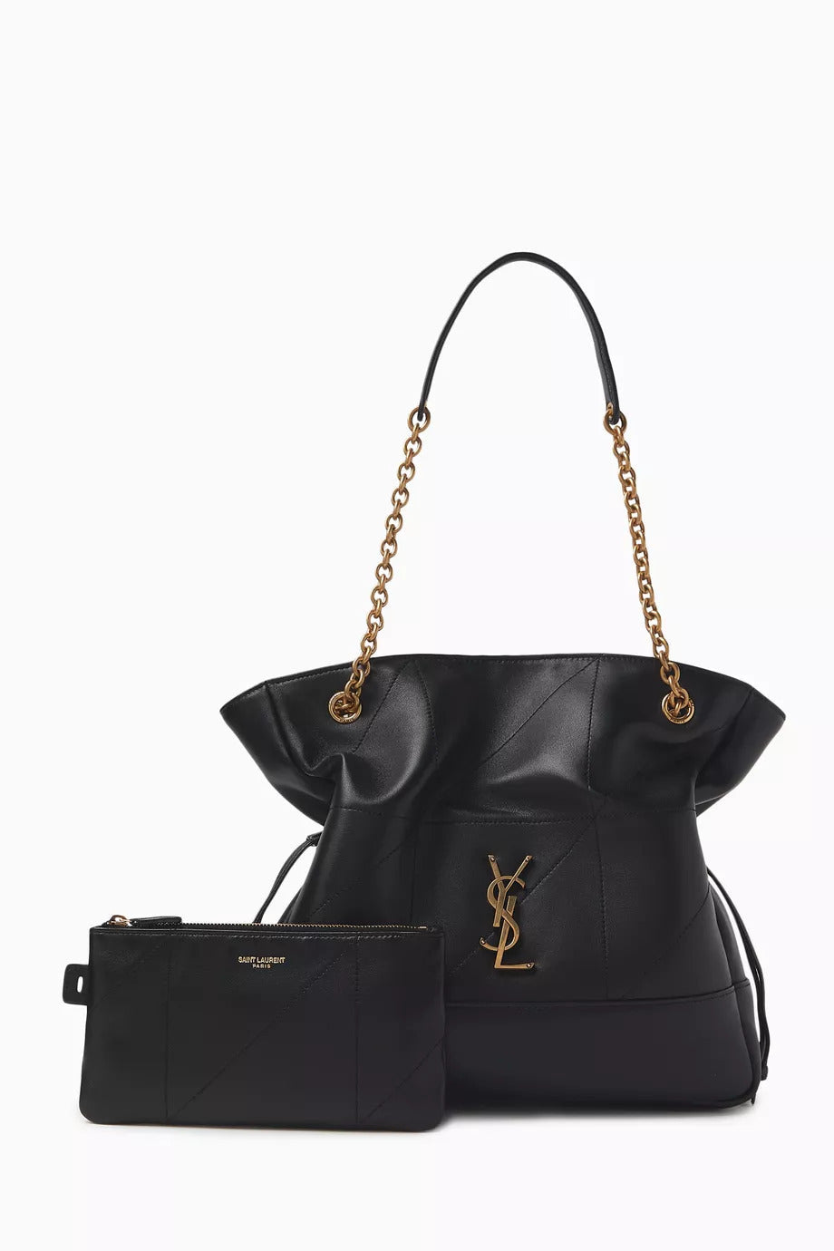 Saint Laurent Jamie Small bag in Black - detail view of chain strap