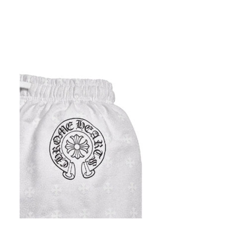 Chrome Hearts Plus Cross All Over Print Sweatpants in White