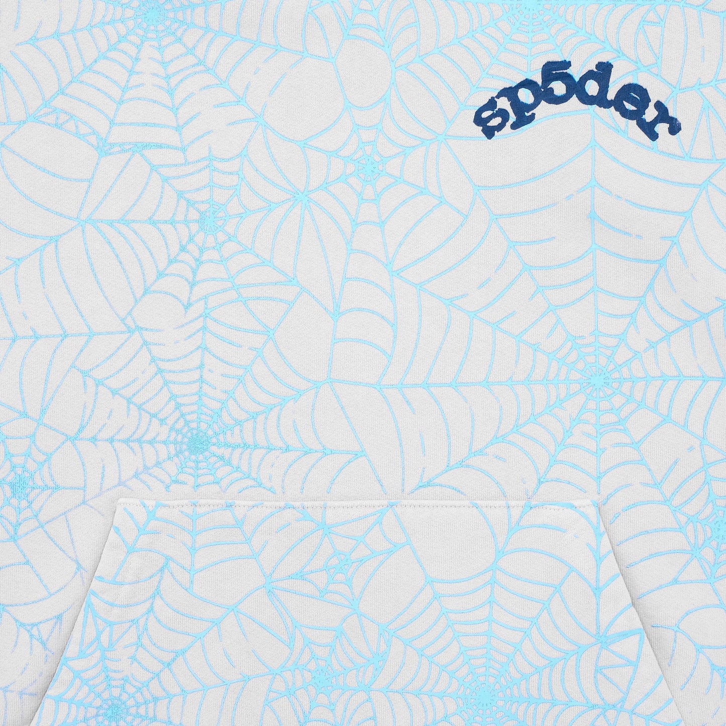 SP5DER AOP Web Hoodie – Grey - Detail View 1