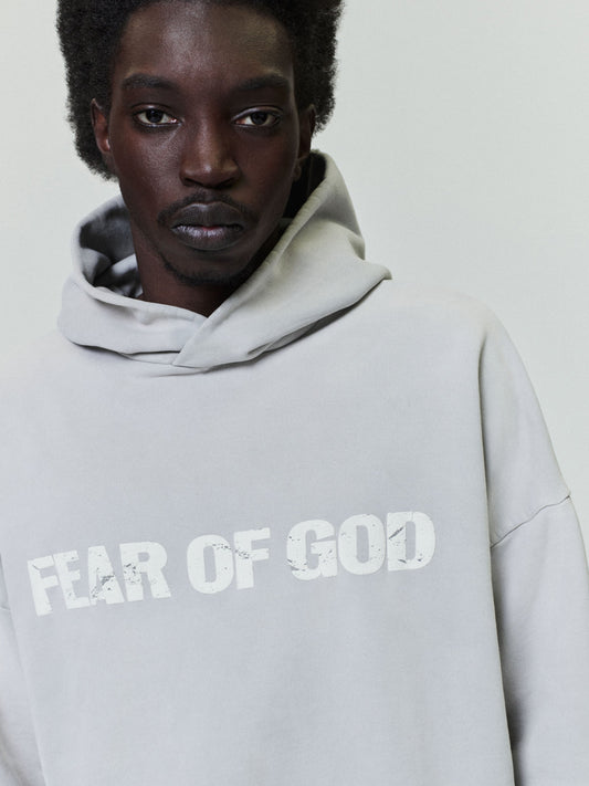 Fear of God Heaven Hoodie – Flint, Men's Cotton Fleece Pullover