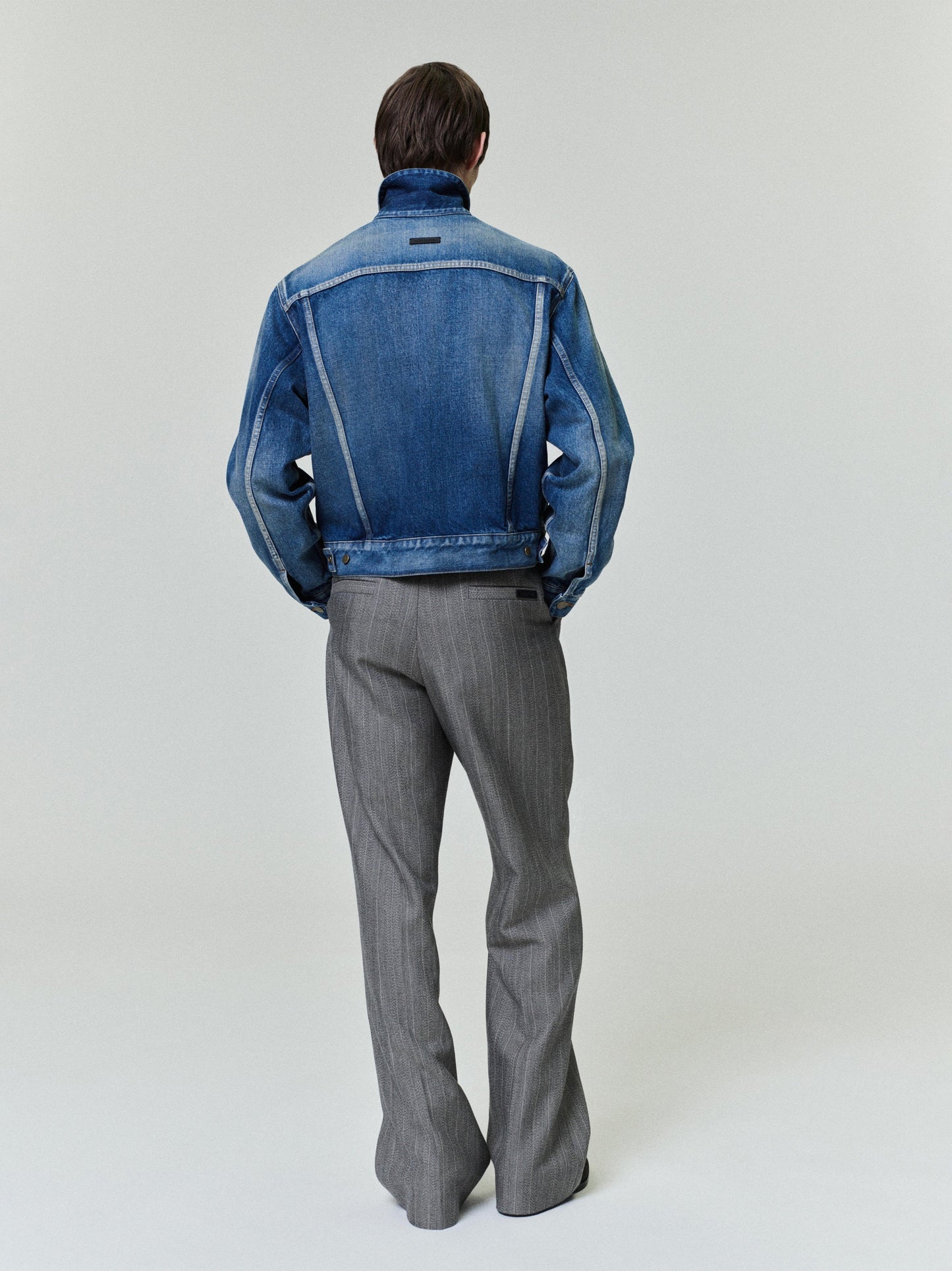 Fear of God Denim Trucker Jacket – Mid Indigo, Men's Cropped Fit