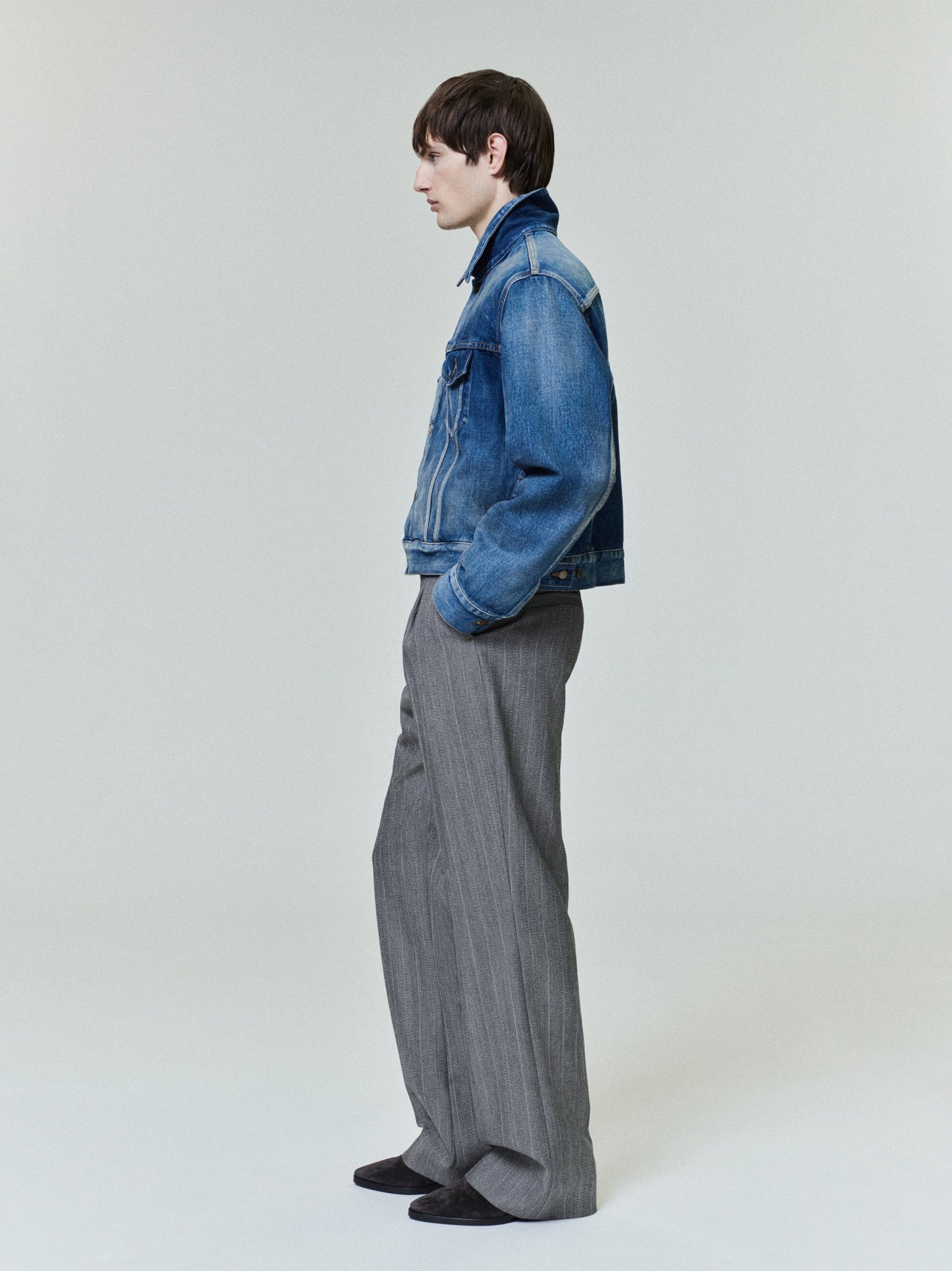Fear of God Denim Trucker Jacket – Mid Indigo, Men's Cropped Fit