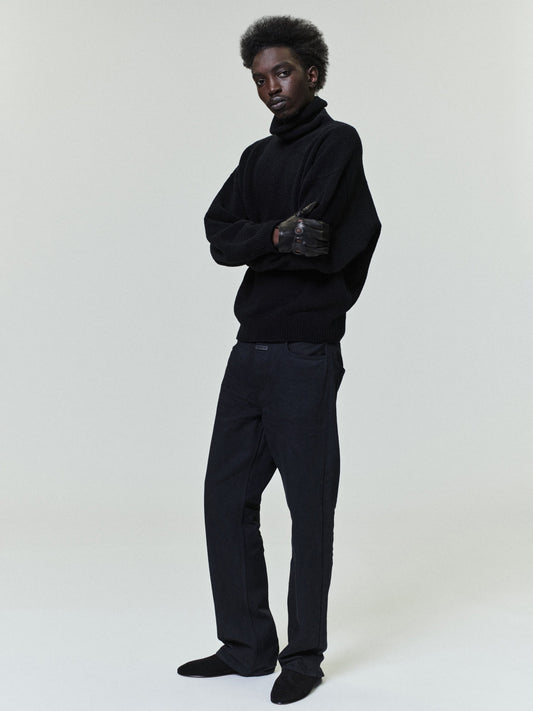 Fear of God Straight 5 Pocket Jean – Rinsed Black, Men's