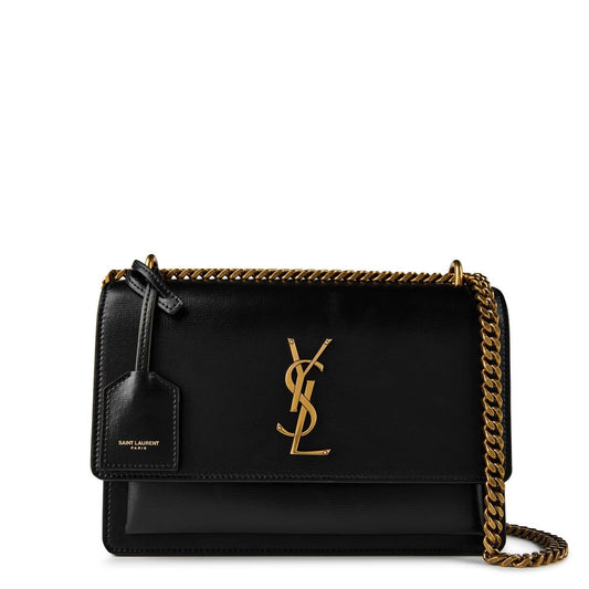 Saint Laurent Sunset Medium bag in Black - front view
