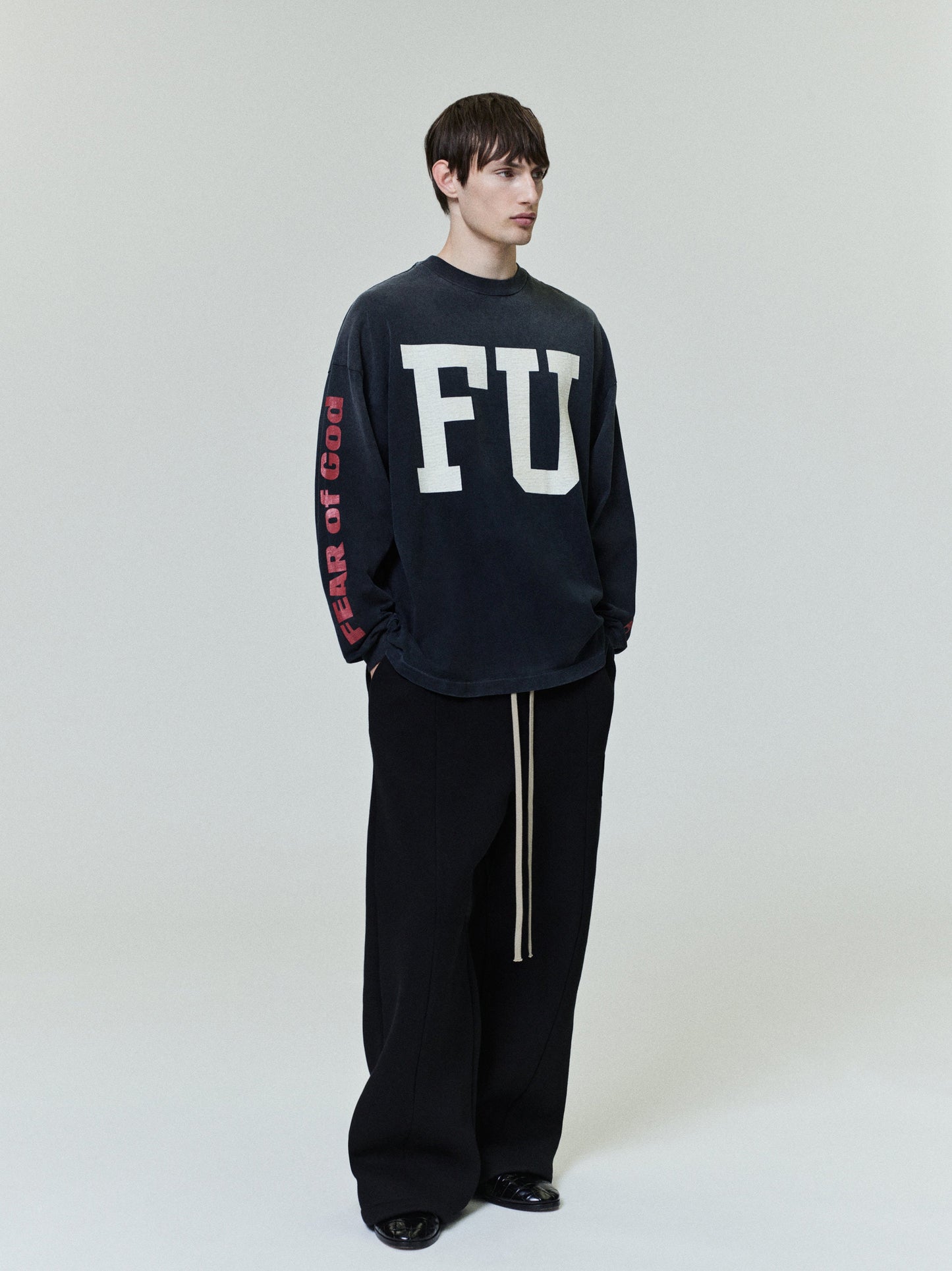 Fear of God Freedom Relaxed Long Sleeve Tee – Black, Men's Cotton Jersey