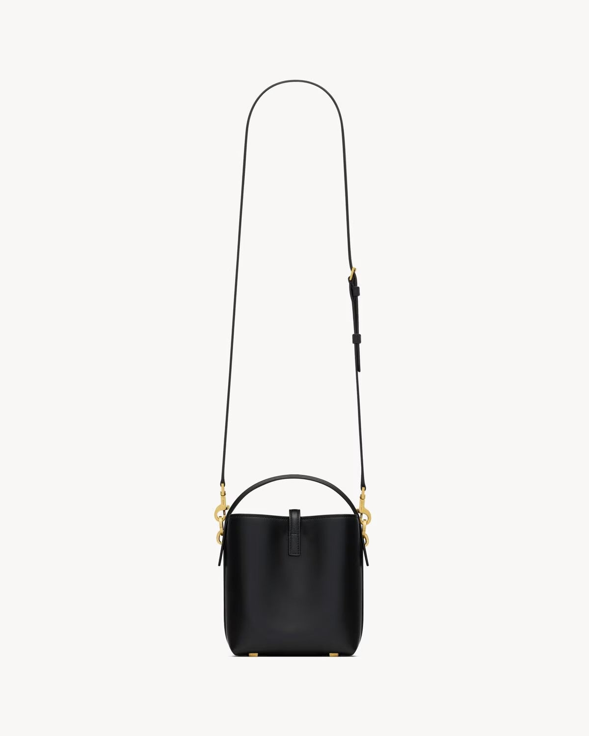 Saint Laurent Le 37 Mini bucket bag in Black - interior view