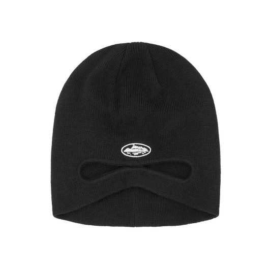 Corteiz Peek-A-Beanie Mask Beanie - Black