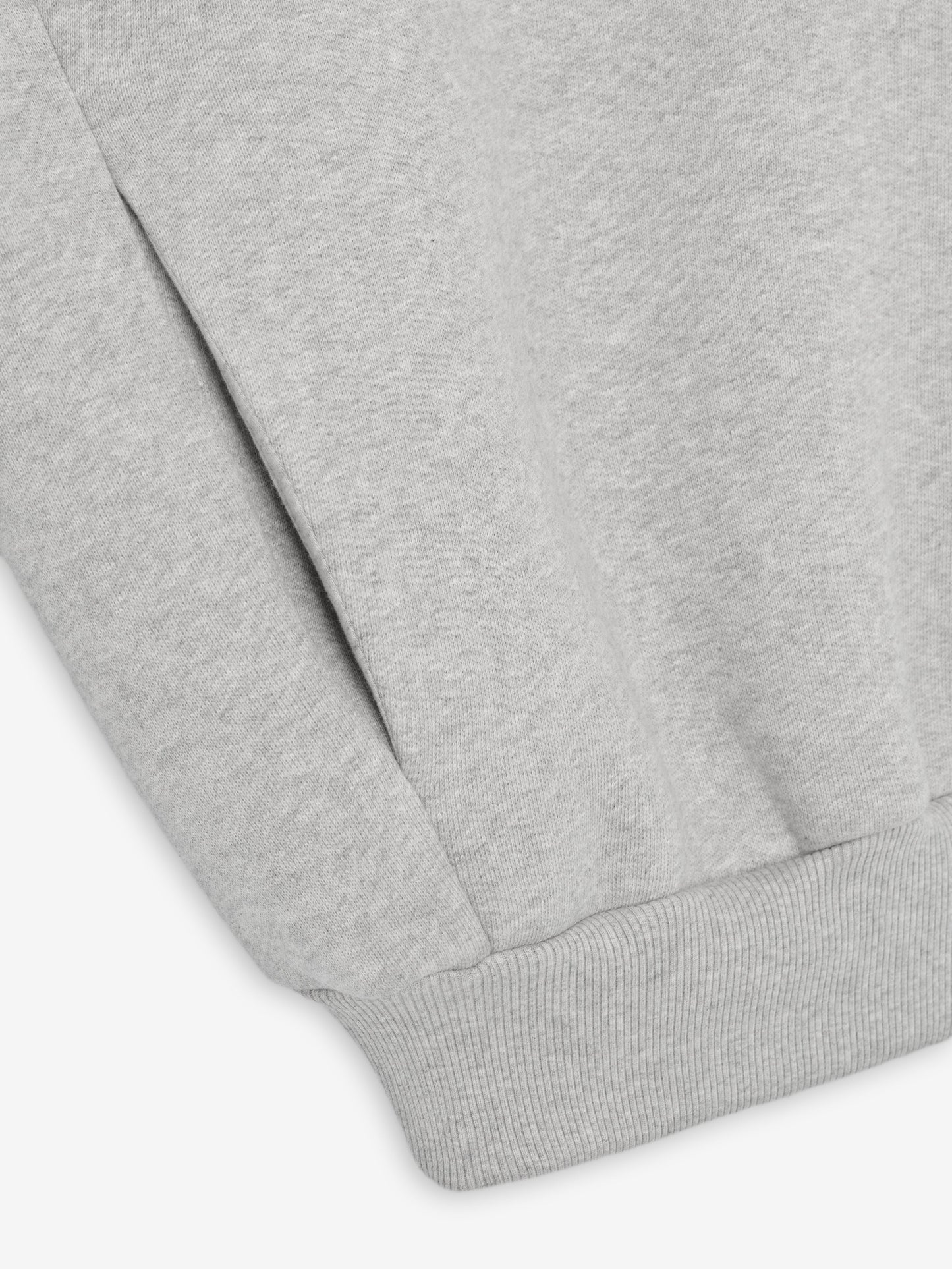 Fear of God Athletics Half-Zip Hoodie – Melange Grey, Men's Cotton Blend Fleece