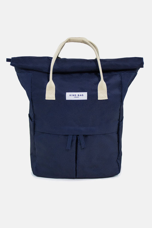 Bag It Hackney 2.0 Backpack – Navy, Medium | Recycled Water-Resistant