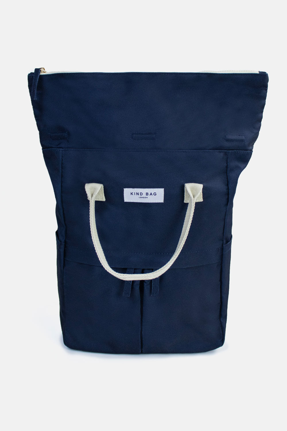 Bag It Hackney 2.0 Backpack – Navy, Medium | Recycled Water-Resistant