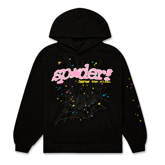 SP5DER Punk V2 Hoodie – Black - Front View