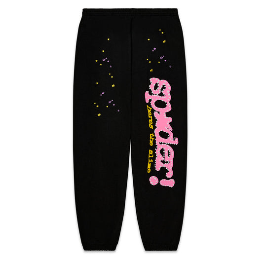 SP5DER P*NK V2 Sweatpant in Black