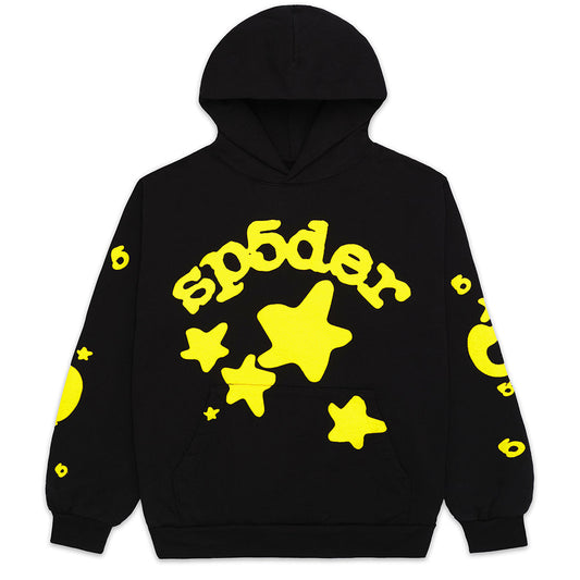 SP5DER Beluga Hoodie – Black Archive - Front View