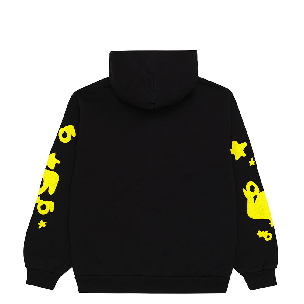 SP5DER Beluga Hoodie – Black Archive - Back View