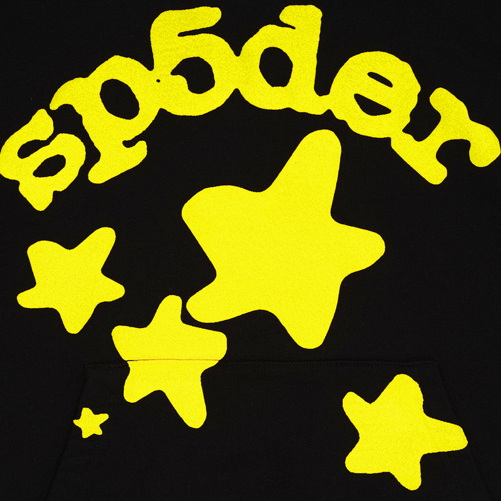 SP5DER Beluga Hoodie – Black Archive - Detail View 1