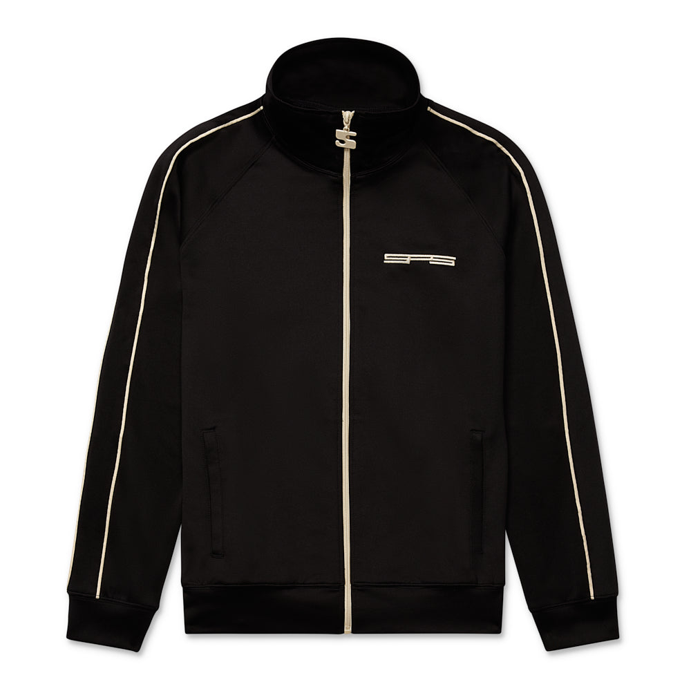 Front view of SP5DER G550 Jacket in Black