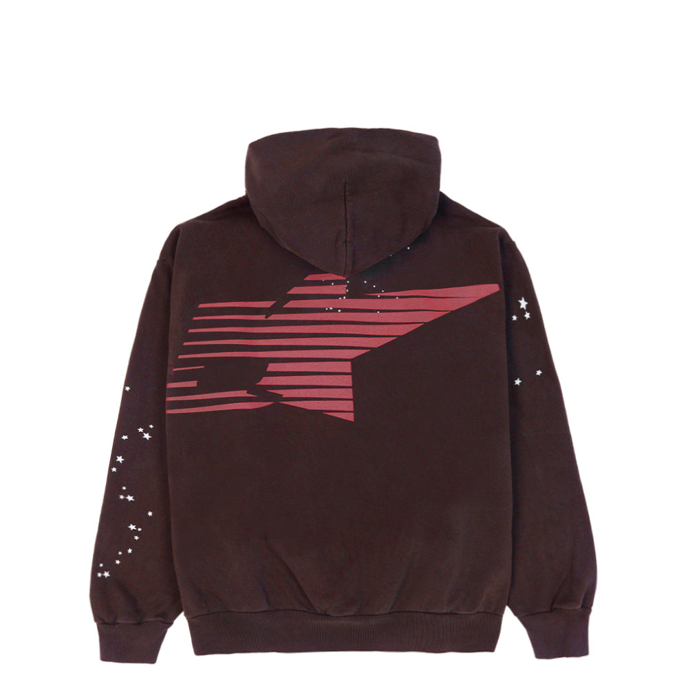 SP5DER Araignee Hoodie – Brown - Back View