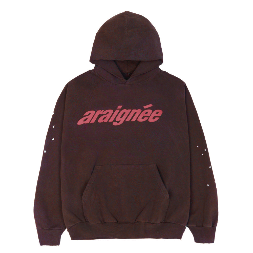 SP5DER Araignee Hoodie – Brown - Front View