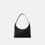 Bag It Danny Flatiron Nappa leather shoulder bag in black, front view