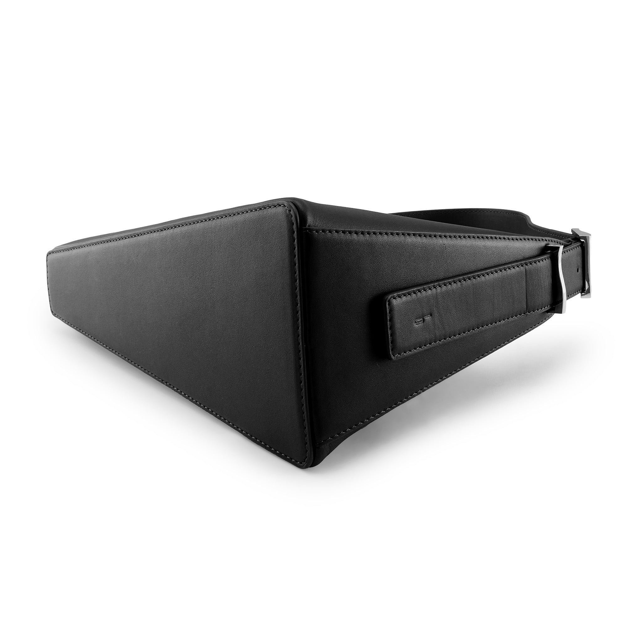 Interior cardholder detail of the Bag It Danny Flatiron black Nappa leather shoulder bag