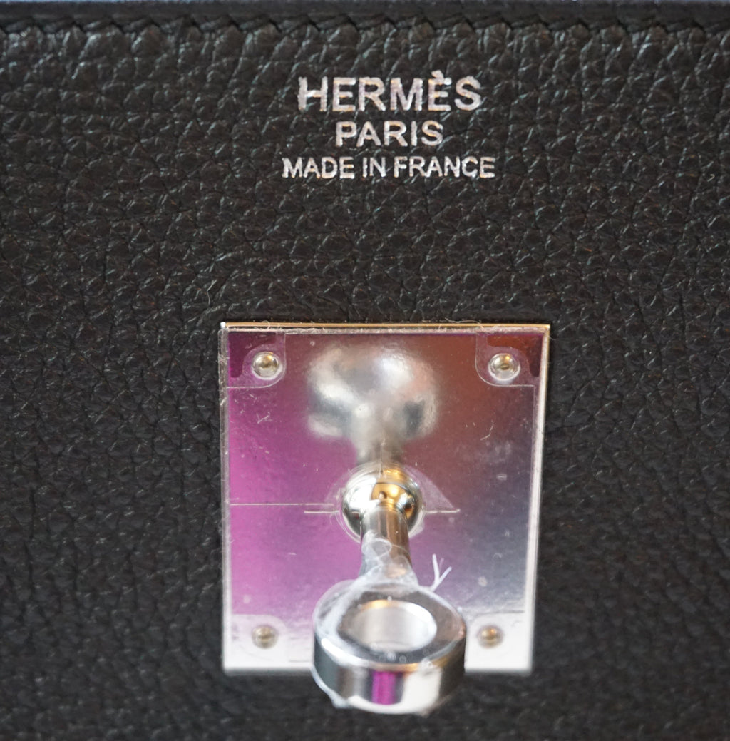 Hermes Birkin 30 Black Togo Leather Palladium Hardware