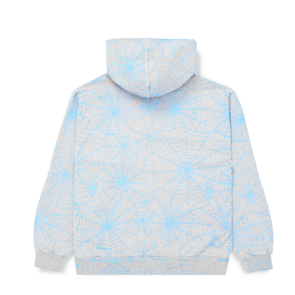 SP5DER AOP Web Hoodie – Grey - Back View