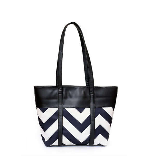 Bag It Canberra Tote and Shoulder Bag - Black Vegan Leather