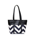 Bag It Canberra Tote and Shoulder Bag - Black Vegan Leather