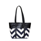 Bag It Canberra Tote and Shoulder Bag - Black Vegan Leather