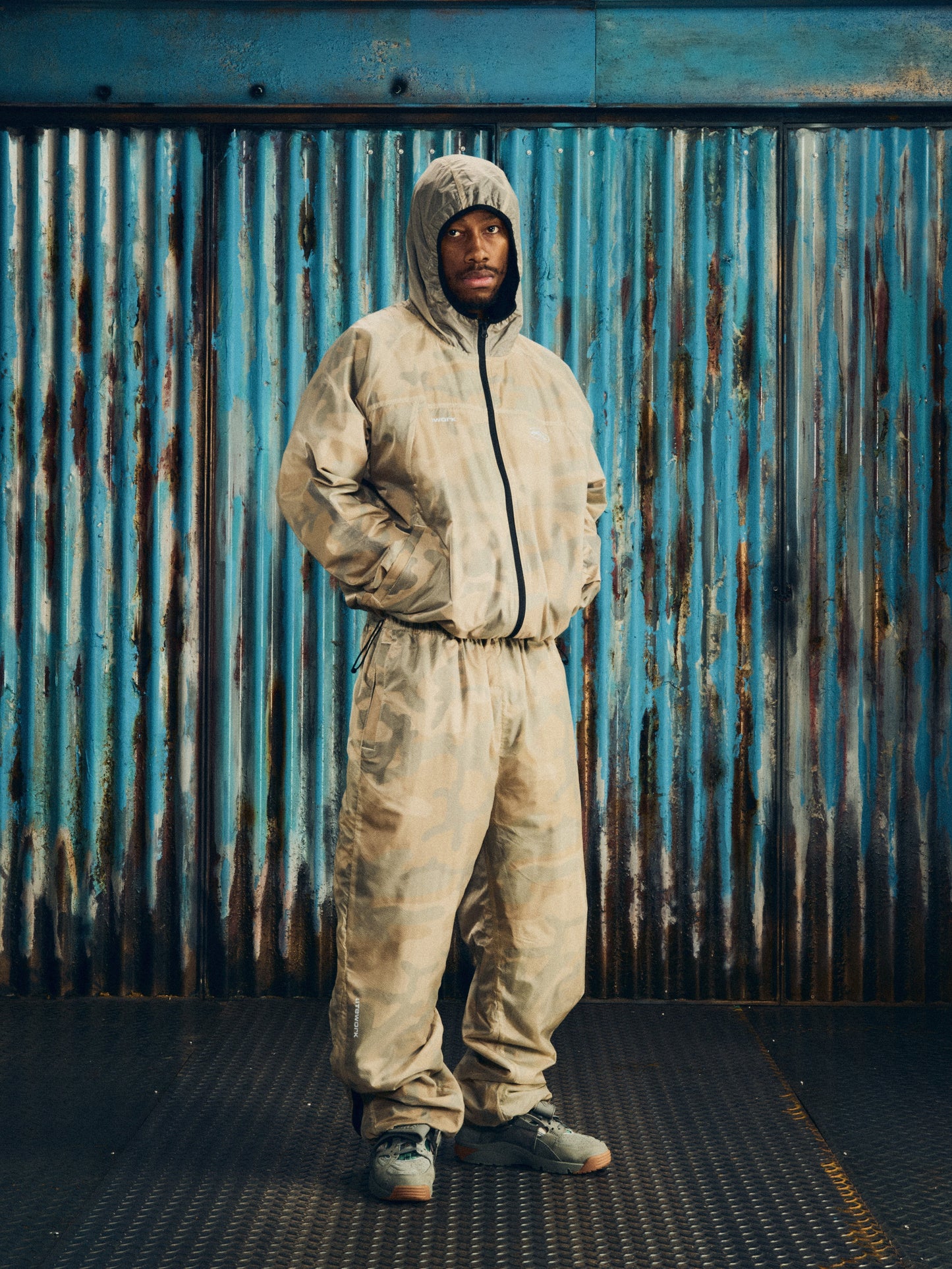 Corteiz Dual-Layer Litework Pants – Desert Camo