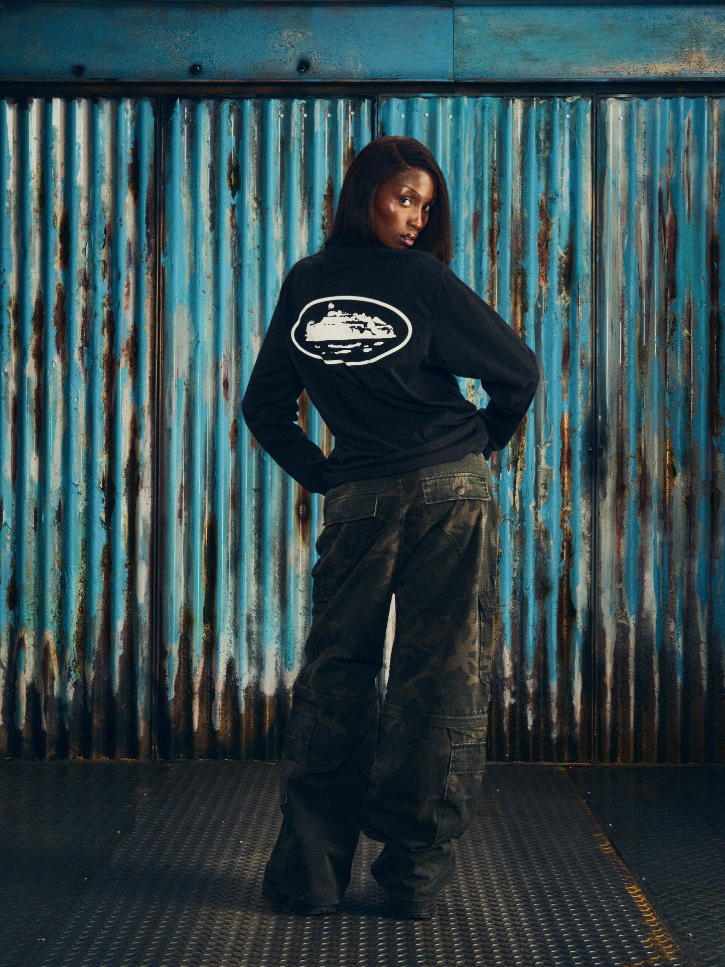 Corteiz OG Island Long Sleeve Tee - Black