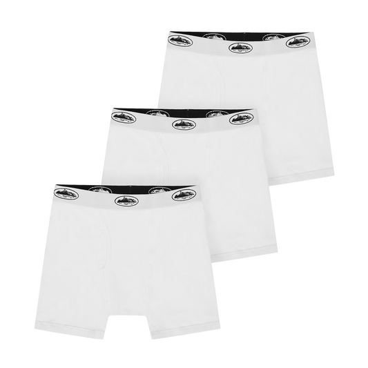 Corteiz Alcatraz Boxers 3-Pack - White