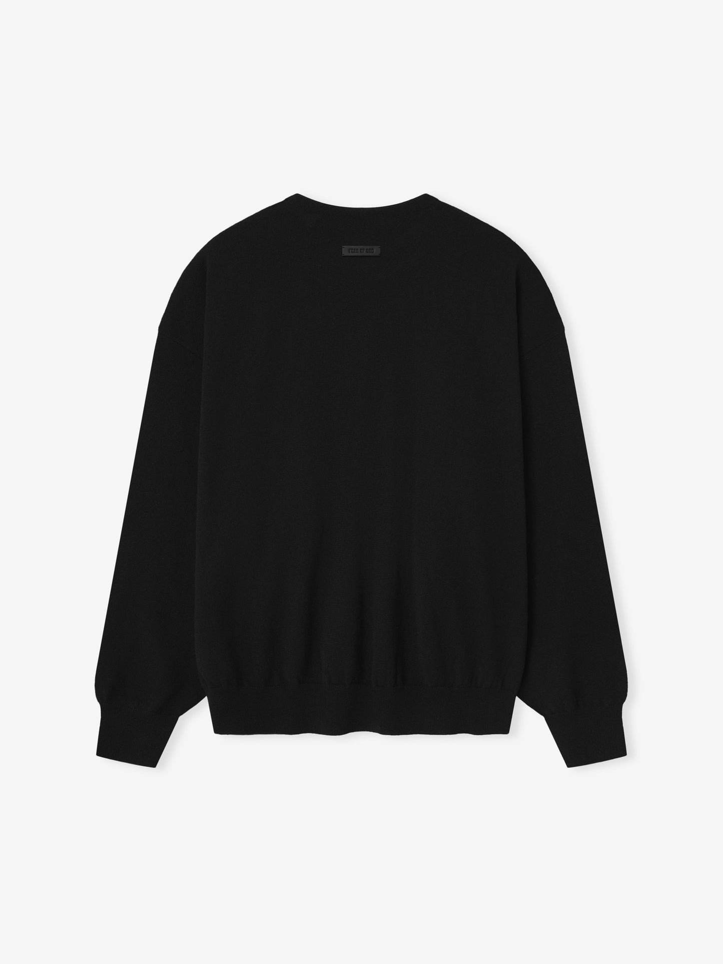 Fear of God 100% Cashmere Crewneck Sweater – Black, Men's