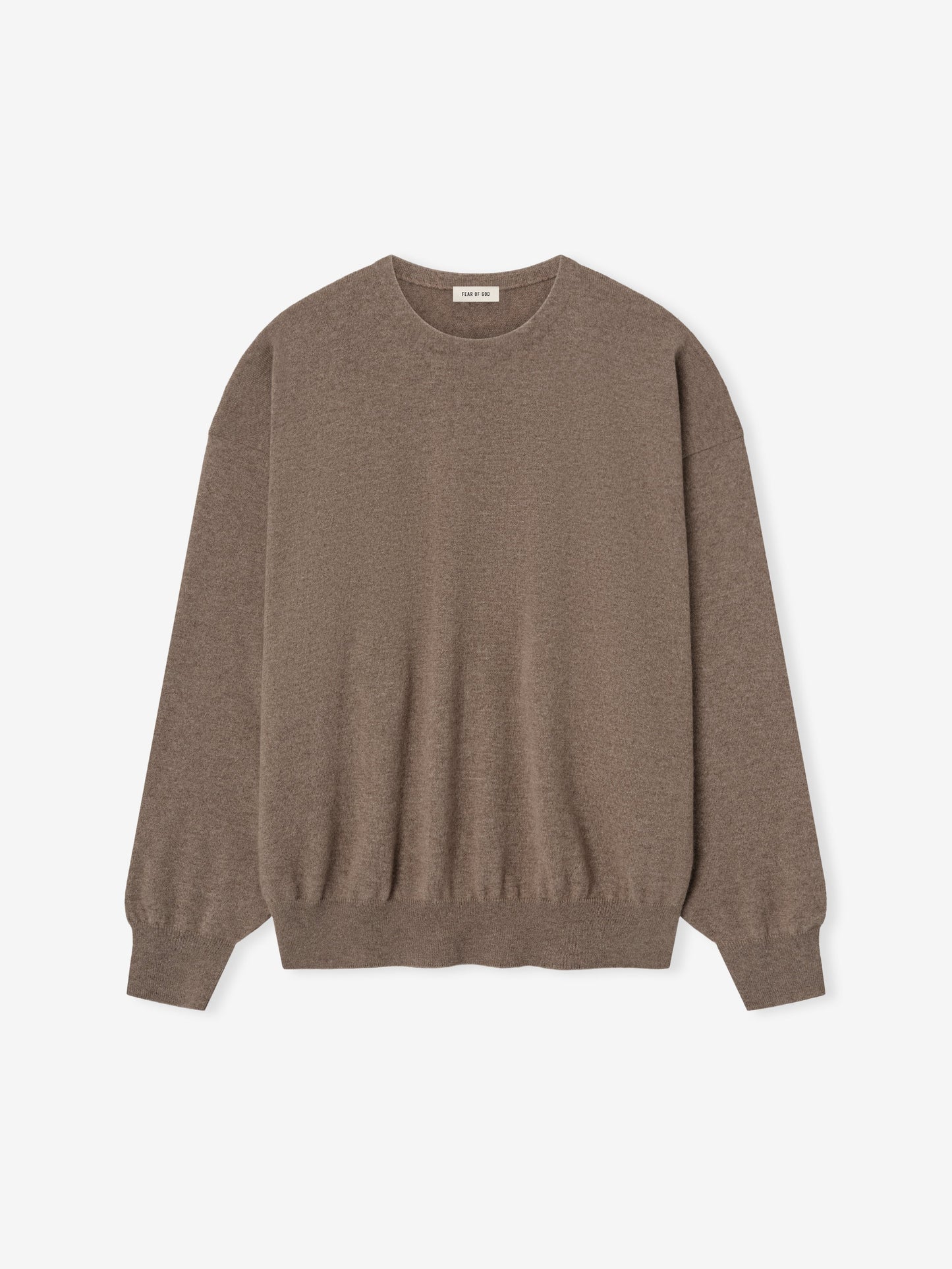 Fear of God 100% Cashmere Crewneck Sweater – Dune Pearl, Men's