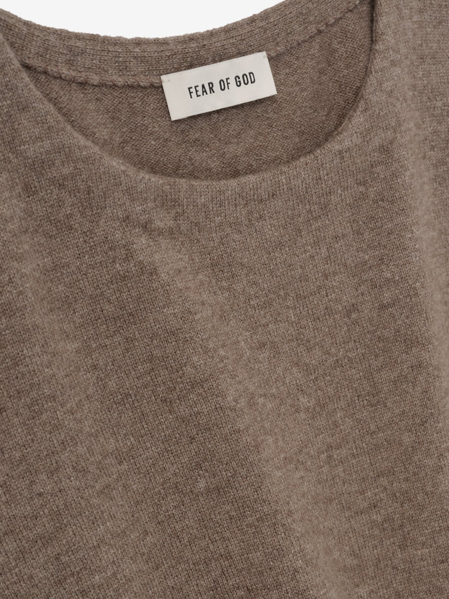 Fear of God 100% Cashmere Crewneck Sweater – Dune Pearl, Men's
