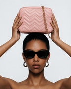 Bag It Aura Crossbody Bag - Pink Vegan Leather